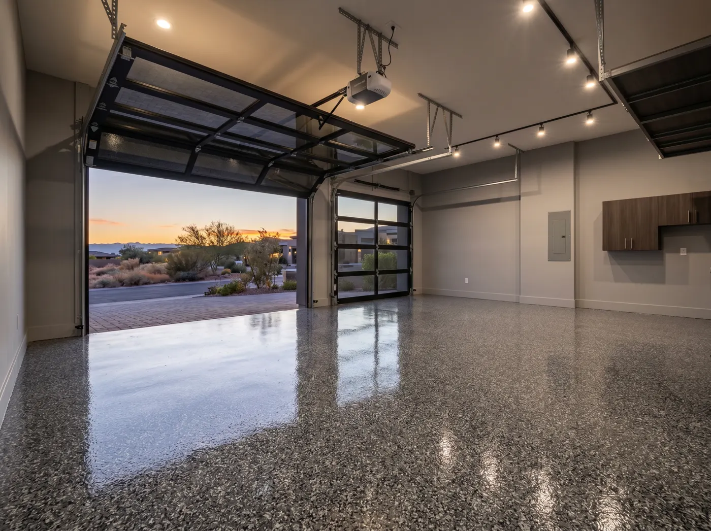 Residential garage floor