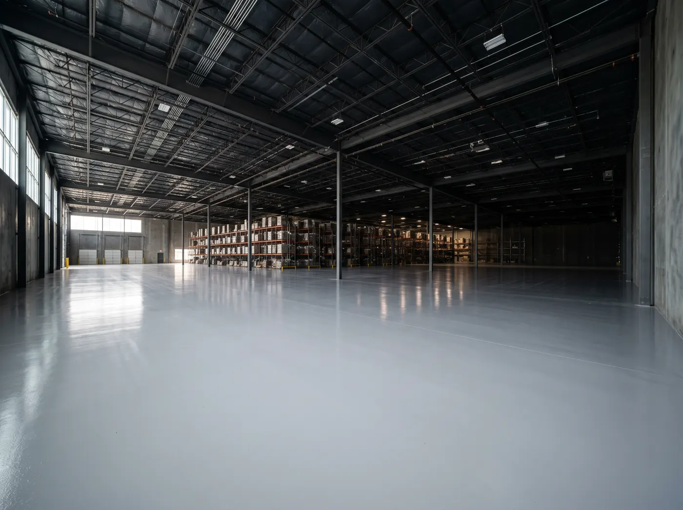 Industrial warehouse floor